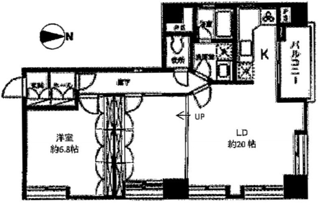 サンモール第3マンション502 間取り図