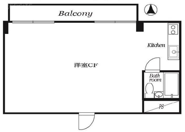 市ヶ谷春日マンション501 間取り図
