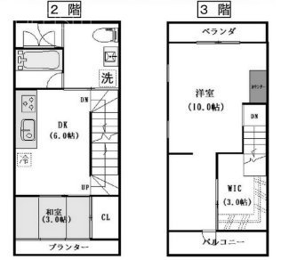 NOVEL WORK TSUKIJI2F~3F 間取り図