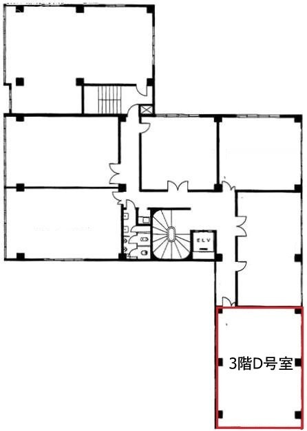 第一白川ビルD 間取り図