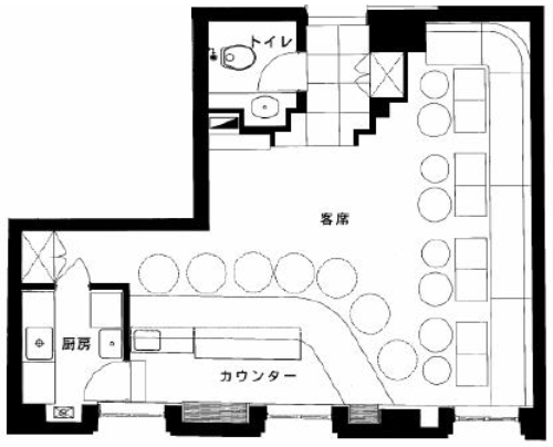 第8荒井ビル(赤坂館)A 間取り図