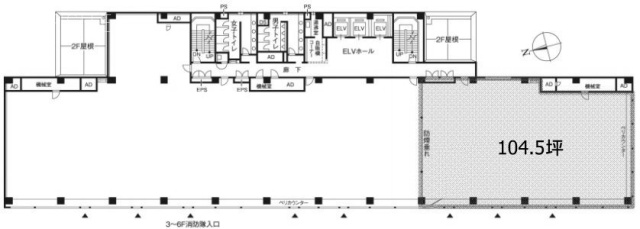 HASEMAN(長谷萬)ビル4F 間取り図