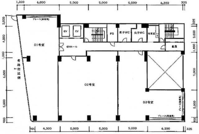 新宿ロイヤルビル503 間取り図