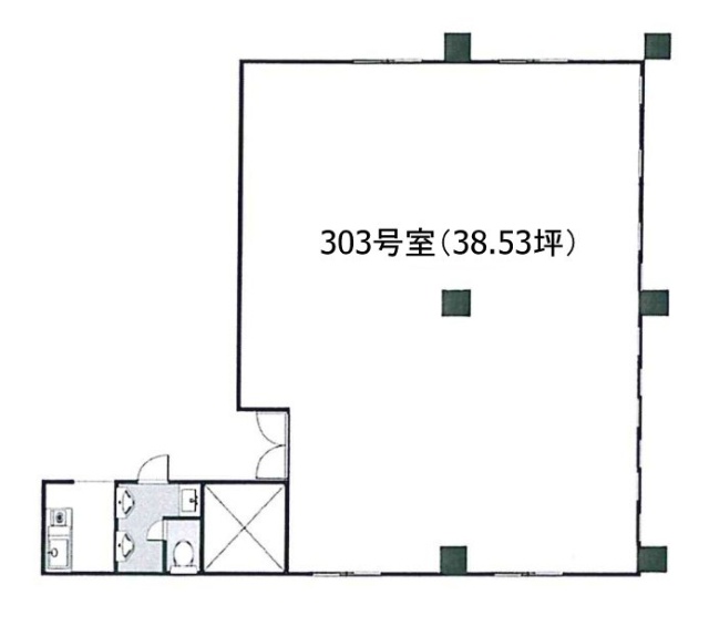 八州本社(やしまほんしゃ)ビル303 間取り図