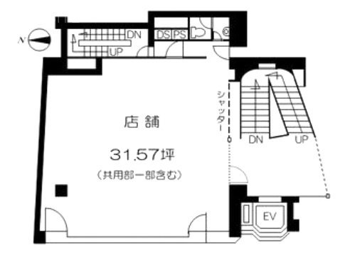 プラザUビルB 間取り図