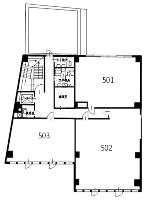代々木中央ビル501 間取り図