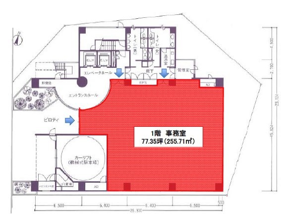 大滝ビル1F 間取り図