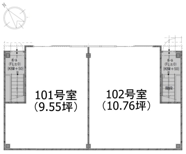 マガザン月島Ⅱ102 間取り図