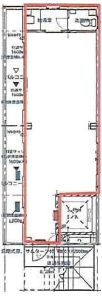 オガワマチヒラキビルディング5F 間取り図
