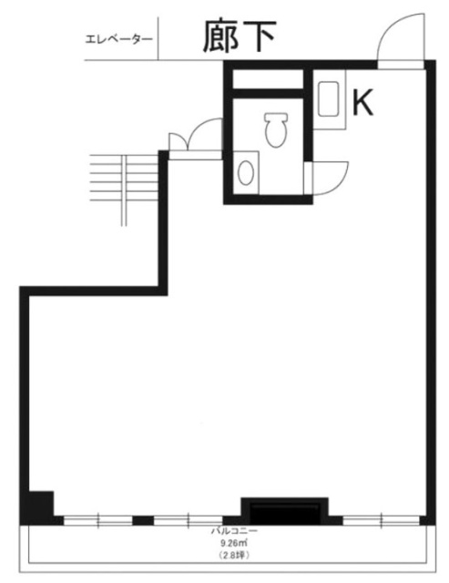 九段シルバーパレス303 間取り図
