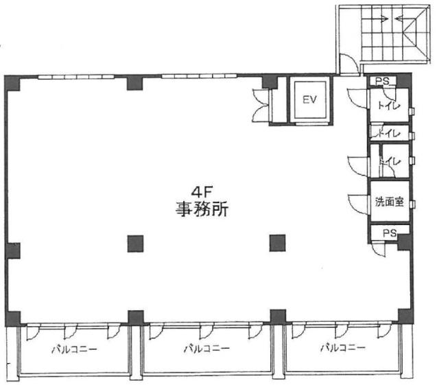 ふじビル4F 間取り図