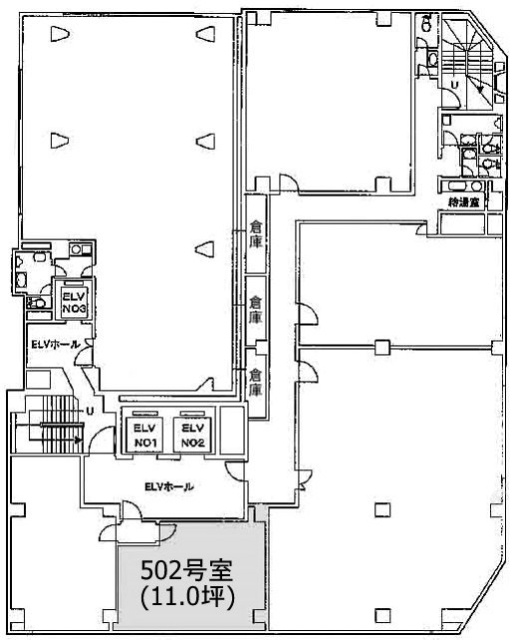 太洋ビルディング第2新館B502 間取り図