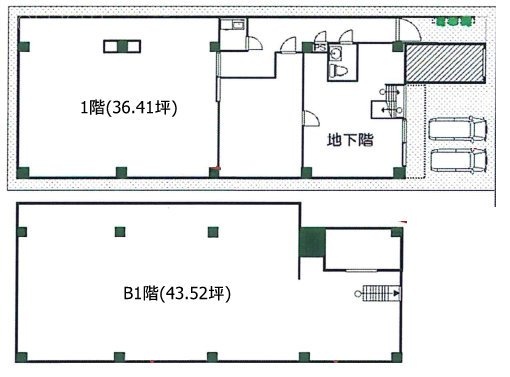 ヒマラヤンハイツB1F～1F 間取り図