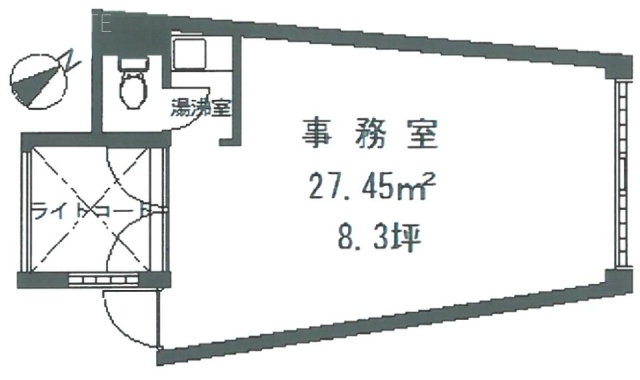 谷中ミハマビル303 間取り図