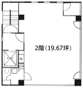小林ビル2F 間取り図