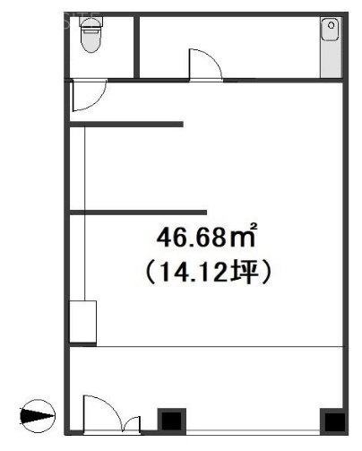 林ビル1F 間取り図