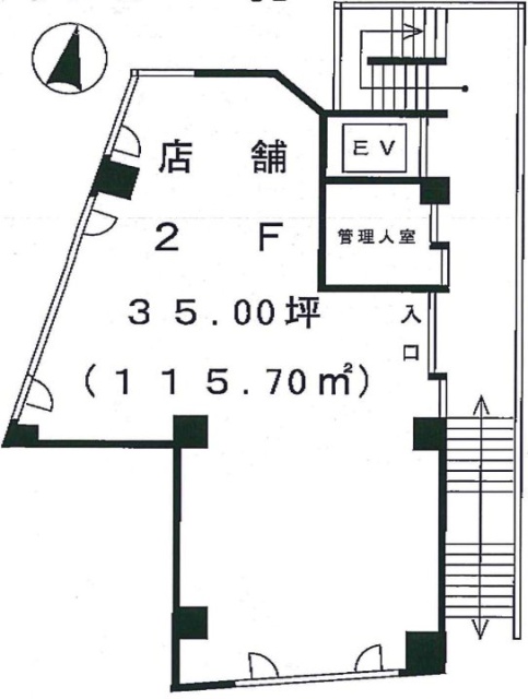 山本ビル2F 間取り図