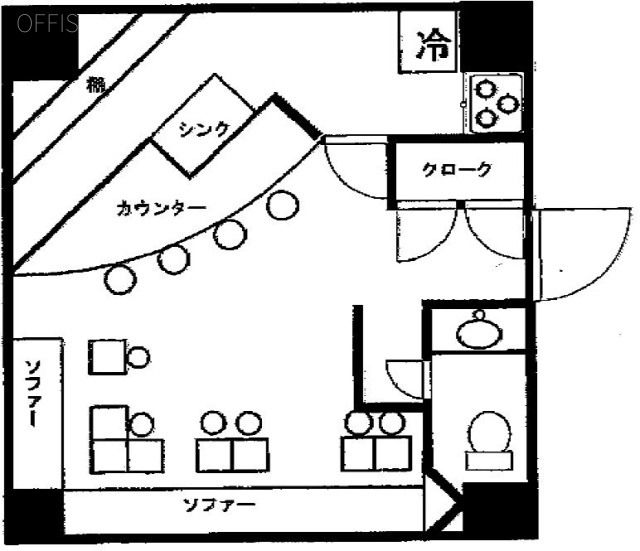 コスモス館ビルA 間取り図