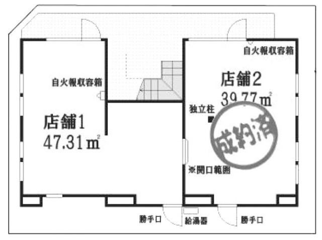 Add-2ビル1F 間取り図