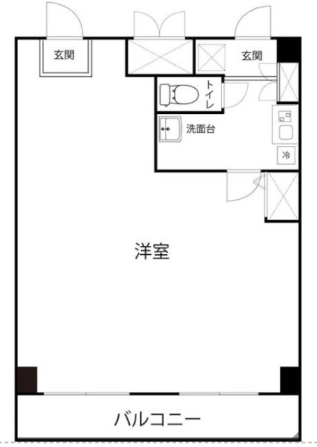 ヴィアレット原宿303 間取り図