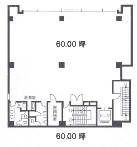 オーク銀座木挽町ビル6F 間取り図