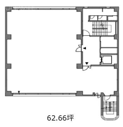 第四田町ビル4F 間取り図