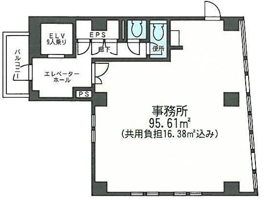 アソルティ小伝馬町Liens11F 間取り図