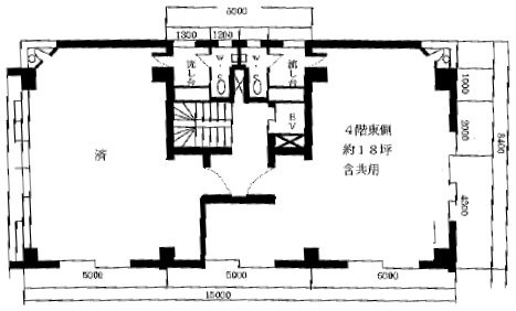 桧山第2ビル4F 間取り図