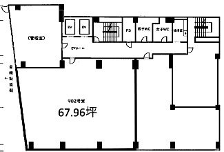 新宿ロイヤルビル902 間取り図