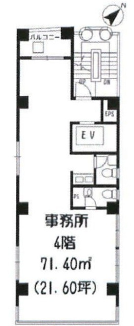 浜町藪ビル4F 間取り図