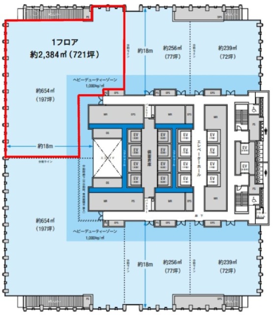 TODA BUILDING1803 間取り図