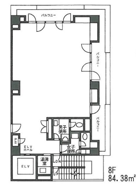 秋芳ビル8F 間取り図