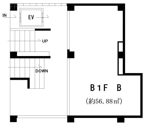 ボヌール都立大学参番館ビルB 間取り図