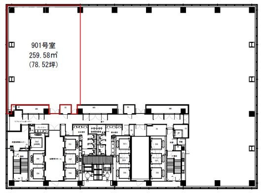 秋葉原ダイビル9F 間取り図