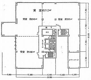 住友生命日本橋小伝馬町ビル5F 間取り図