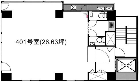 ストークビル北品川4F 間取り図