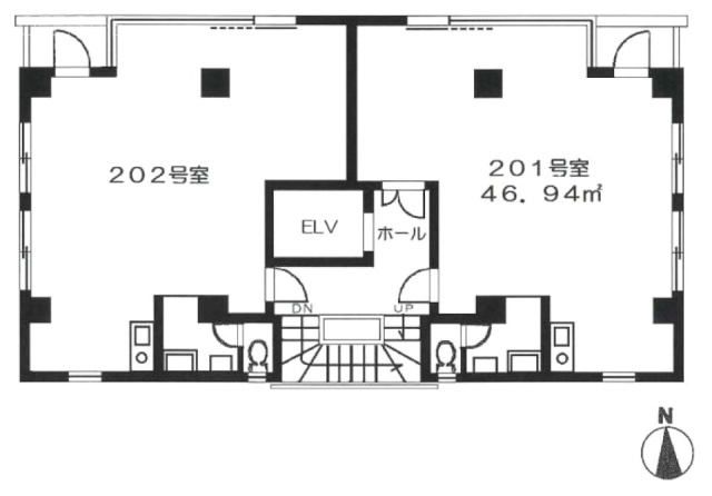 コスモハイツ大森ビル201 間取り図