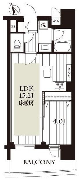 グランド・ガーラ銀座13F 間取り図