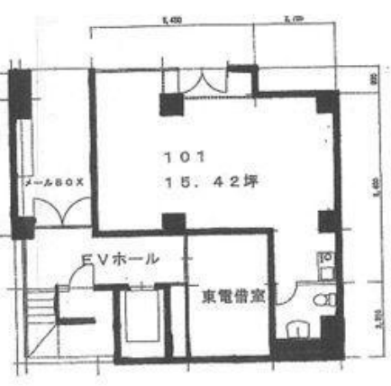 本池田第2ビル1F 間取り図
