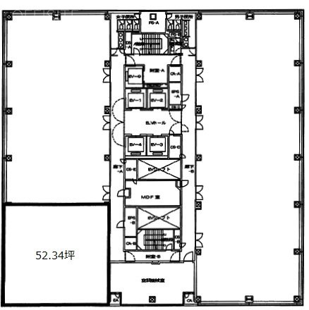 新宿グリーンタワー7F 間取り図