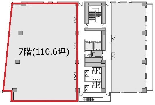 人形町センタービル7F 間取り図