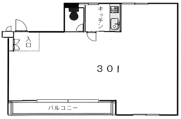 木本ビル301 間取り図