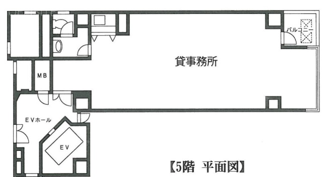 成瀬秋葉原ビル5F 間取り図