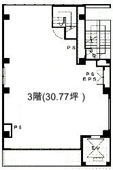 Daimon ex Ⅱ3F 間取り図