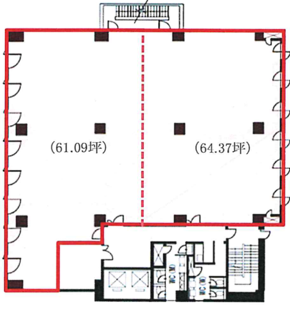 西新宿松屋ビル6F 間取り図