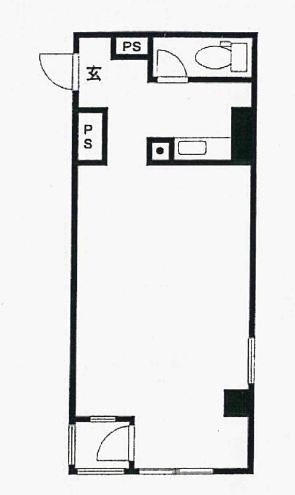 渋谷道玄坂プラザ仁科屋ビル804 間取り図