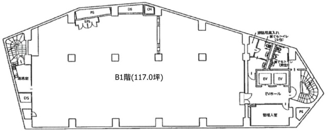 三宅坂ビルB1F 間取り図