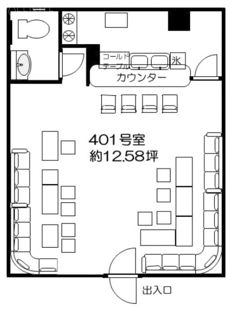 第二金正ビル401 間取り図