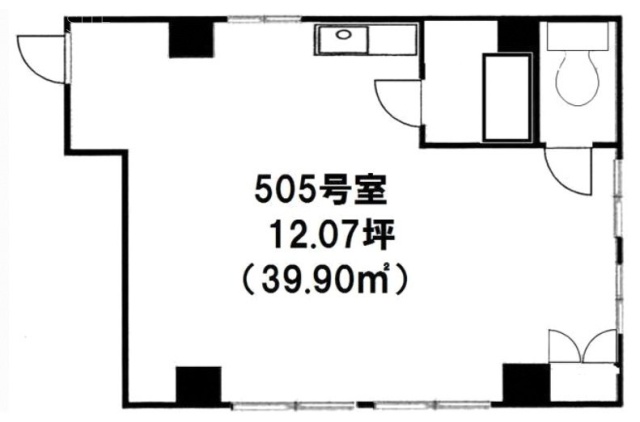 代々木村田マンション505 間取り図