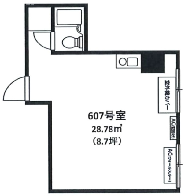 ワコーレ新宿第一ビル607 間取り図